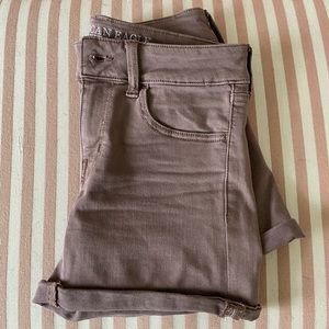 American Eagle Stretchy Midi Shorts